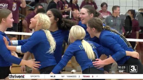 High School Volleyball Papio South Beats Papio Westside Wins Against