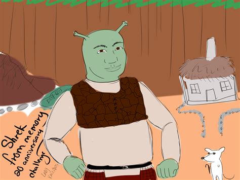 I Did The Draw Shrek From Memory Challenge Since Today Is The 20th