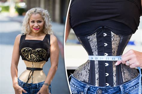 Waist Training Mum Wears Corset 23 Hours A Day To Maintain 18 Inch