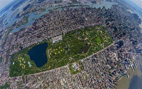 Central Park Wolkenkratzer Ansicht Von Oben New York Usa 1920x1080