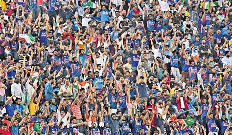 Ind Aus Cricket Fans Soak In T20 Action At Uppal Stadium Telangana Today