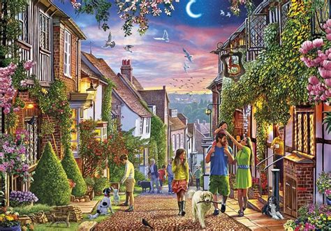 90% recycled original artwork from illustrators around the world launched in 2017 by creative director mia galison, piece & love jigsaw puzzles offer a fresh, impactful way to pass the time at home without scrolling on a phone. Mermaid Street, Rye 1000 Piece Jigsaw Puzzle | Puzzle ...