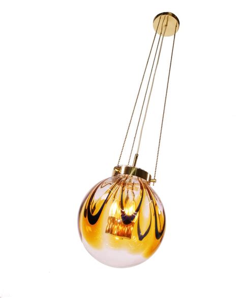 Kaiser Murano Glass Pendant Light Germany 1960s For Sale