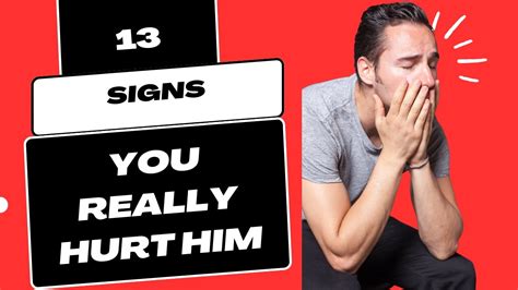 13 Signs You Really Hurt Him Heartbroken Man Crying Youtube