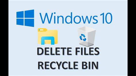 Computer Fundamentals Delete Restore Files Permanently Remove File Recycling Bin Windows