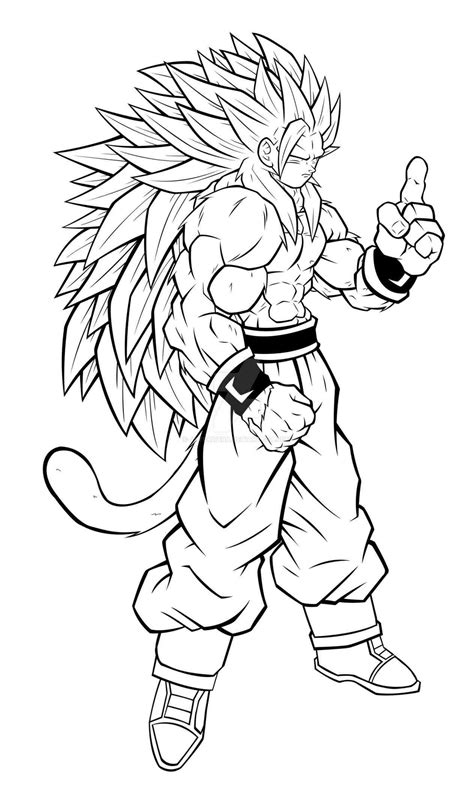 Goku Super Sayan 5 Da Colorare Immagini Colorare Images