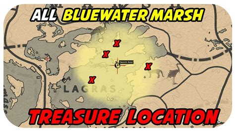 All Bluewater Marsh Treasure Map Location Youtube
