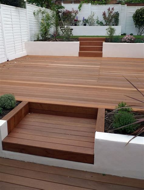 Find landscaping and garden ideas, including water features, fences, gates, flowers and plants. It's time to sort out the back garden.. Different Decking ...