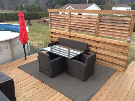 Mur d'intimité et patio | Backyard, Patio, Outdoor decor