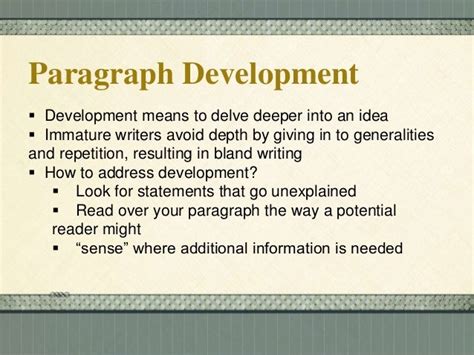Persuasive Essay Paragraph Development