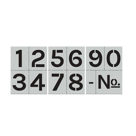 Stencil1 Block Numbers Stencil Set S1num4c The Home Depot