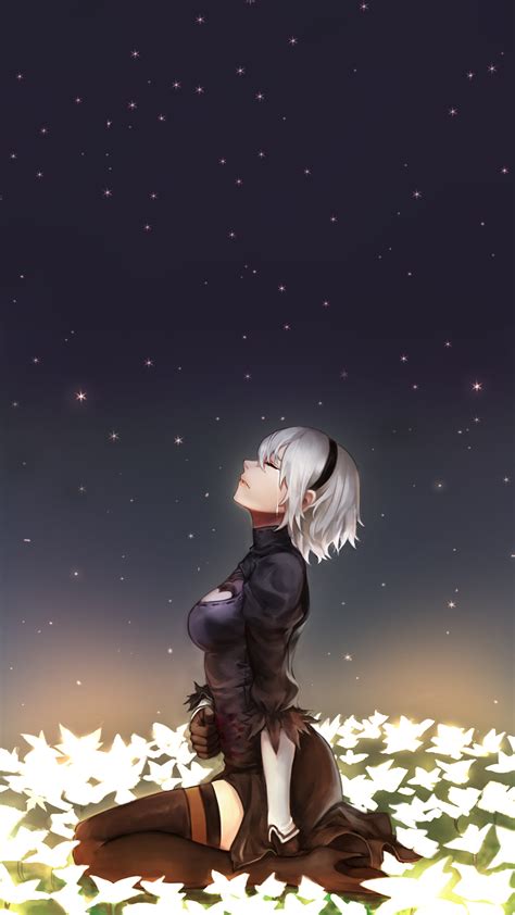 2b From Nier Automata 1080x1920 Animephonewallpapers