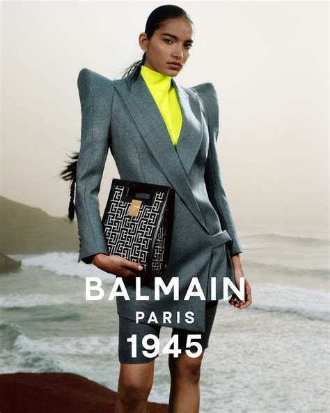 balmain 1945 bags collection spring 2021 ad campaign the impression