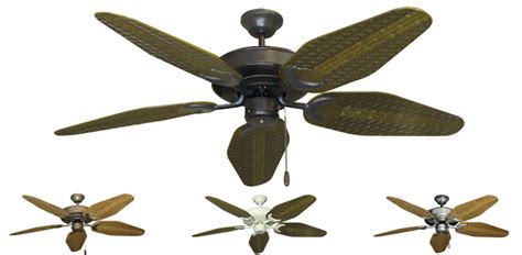 Shop our collection of tropical fans today! 52 inch Raindance Outdoor Tropical Ceiling Fan with Weave ...