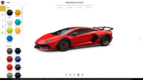 Lamborghini Launches Aventador Svj Configurator