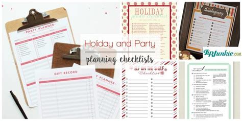 Holiday And Party Planning Checklists Tip Junkie