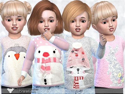 The Sims Resource Cute Sweaters For Toddler By Pinkzombiecupcake