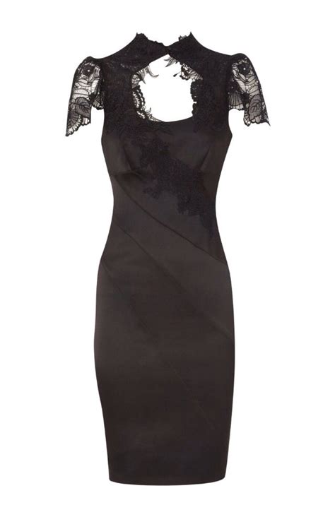 Little Black Dress Floral Applique Dress Karen Millen Dress Black Dress