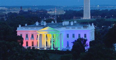 Time Lapse Video Shows White House Light Up With Rainbow