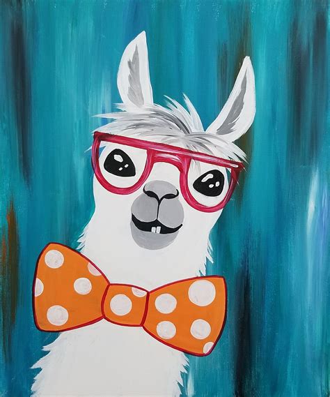 Creating This Painting Is No Prob Llama Fun For All Ages This Little