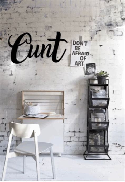 Cunt Wall Art Vagina Metal Wall Art Word Cut Out Rude Funny Etsy
