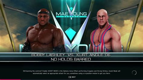 WWE 2K20 Bobby Lashley Vs Kurt Angle YouTube