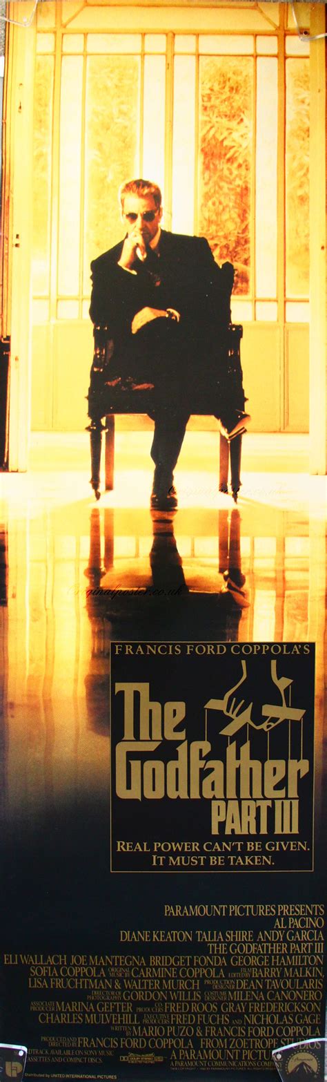 The Godfather Part Iii Original Vintage Film Poster Original Poster Vintage Film And Movie