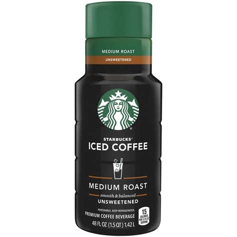 Starbucks Iced Coffee Unsweetened Premium Coffee Beverage 48 Fl Oz