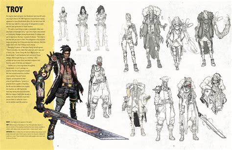 The Art Of Borderlands 3 Images Tease Alternate Versions Of Troy Tina
