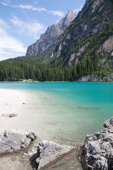 Italie Trentin Haut Adige Massif Des Dolomites Lac De Braies Italy
