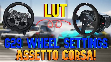 Logitech G Wheel Settings And How To Use LUT Files In