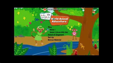 Baby Einstein World Animal Adventure 2009 Dvd Menu Youtube