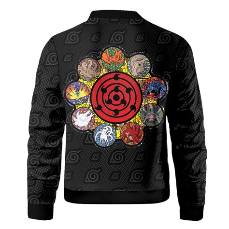 Naruto Jackets Anime Tailed Beast Bomber Jacket Anime Jacket