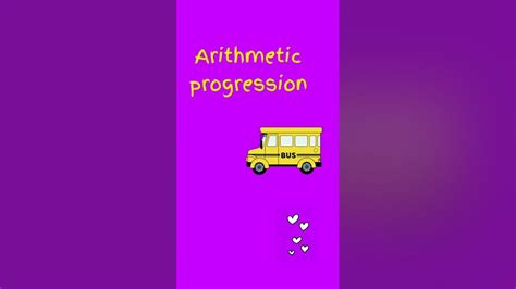 Arithmetic Progression Math Arithmeticprogression Ap Mathematics Arithmetic Youtube
