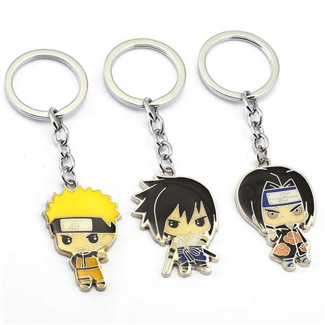 Anime Keychain Uchiha Sasuke Itachi Key Ring Holder Chaveiro Car Key