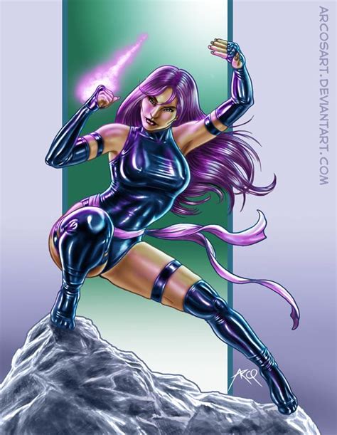 Commission Psylocke Color By Arcosart On Deviantart Psylocke Marvel