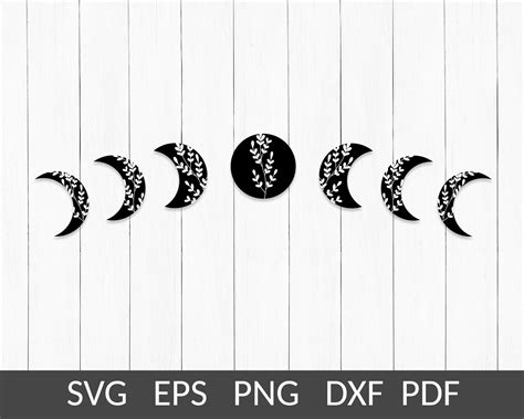 Moon Phases Svg Cut Files