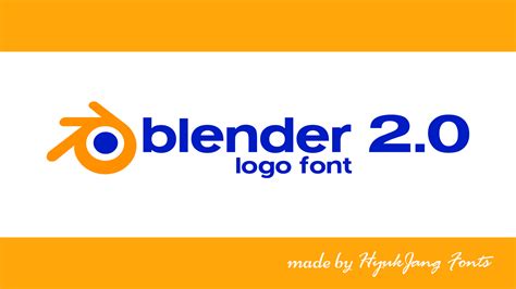 Blender Logo Font By HyukJang On DeviantArt