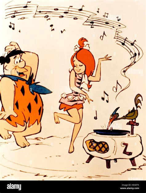 The Pebbles And Bamm Bamm Show From Left Fred Flintstone Peebles