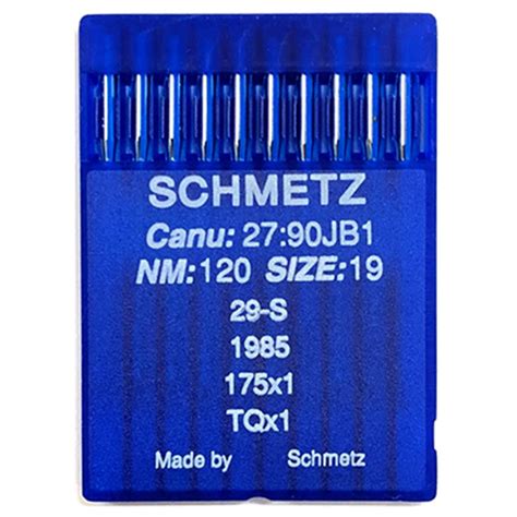 Schmetz Button Sewing Machine Needles 29s 1985 175x1 Tqx1