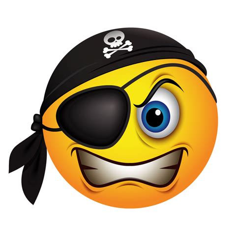 Download Emoticon Piracy Smiley Pirate Emoji PNG Image ...