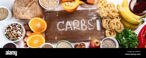 Los Alimentos Altos En Carbohidratos La Comida Saludable Vista
