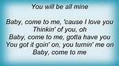 Regina Belle - Baby, Come To Me Lyrics - YouTube