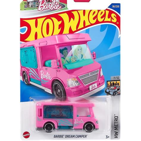 Hot Wheels Barbie Dream Camper Rosa Hw Metro Formgjuten Leksak