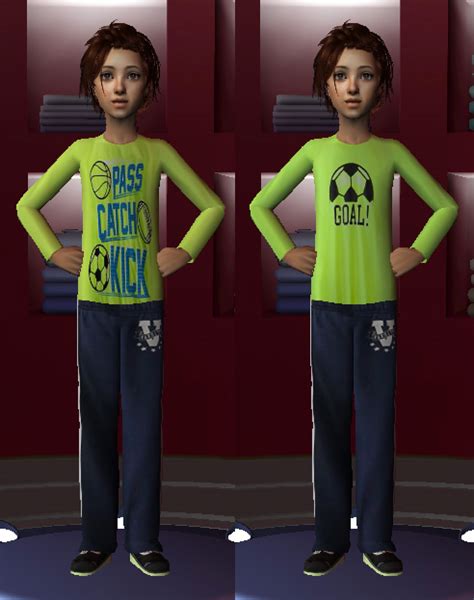 Birdgurls Sims 2 Creations Child Male Sleeve Outfit Collection 30