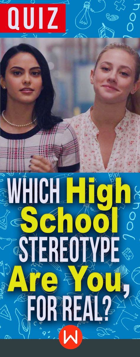 Quiz Which High School Stereotype Are You For Real High School Stereotypes School Quiz