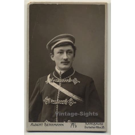 Aherrmann Karlsruhe Soldier Uniform Semper Prosus Vintage Cdv