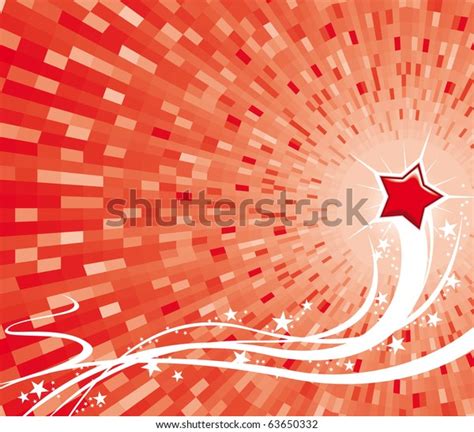 Red Star Vector Background Stock Vector Royalty Free 63650332