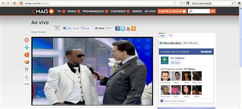 Venha assistir ao vivo a programação do sbt em hd (online e grátis) e confira as últimas notícias dos programas e artistas da emissora. Site da TV Cultura exibe programação do SBT ao vivo | Portal S4