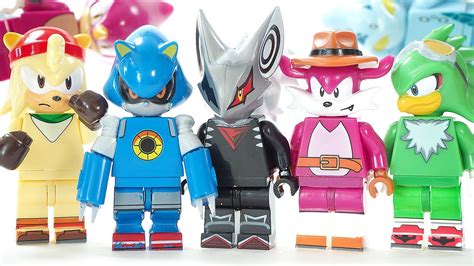 Set 8 New Minifigure Super Sonic The Hedgehog Infinitto Character Chaos